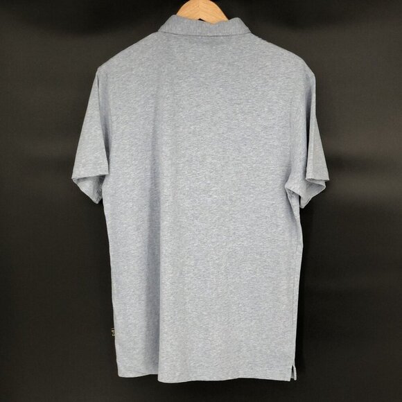 Howler Bros Men's Rookery Palm Tree Polo Shirt M Blue Heather Cotton Surf - Picture 2 of 9